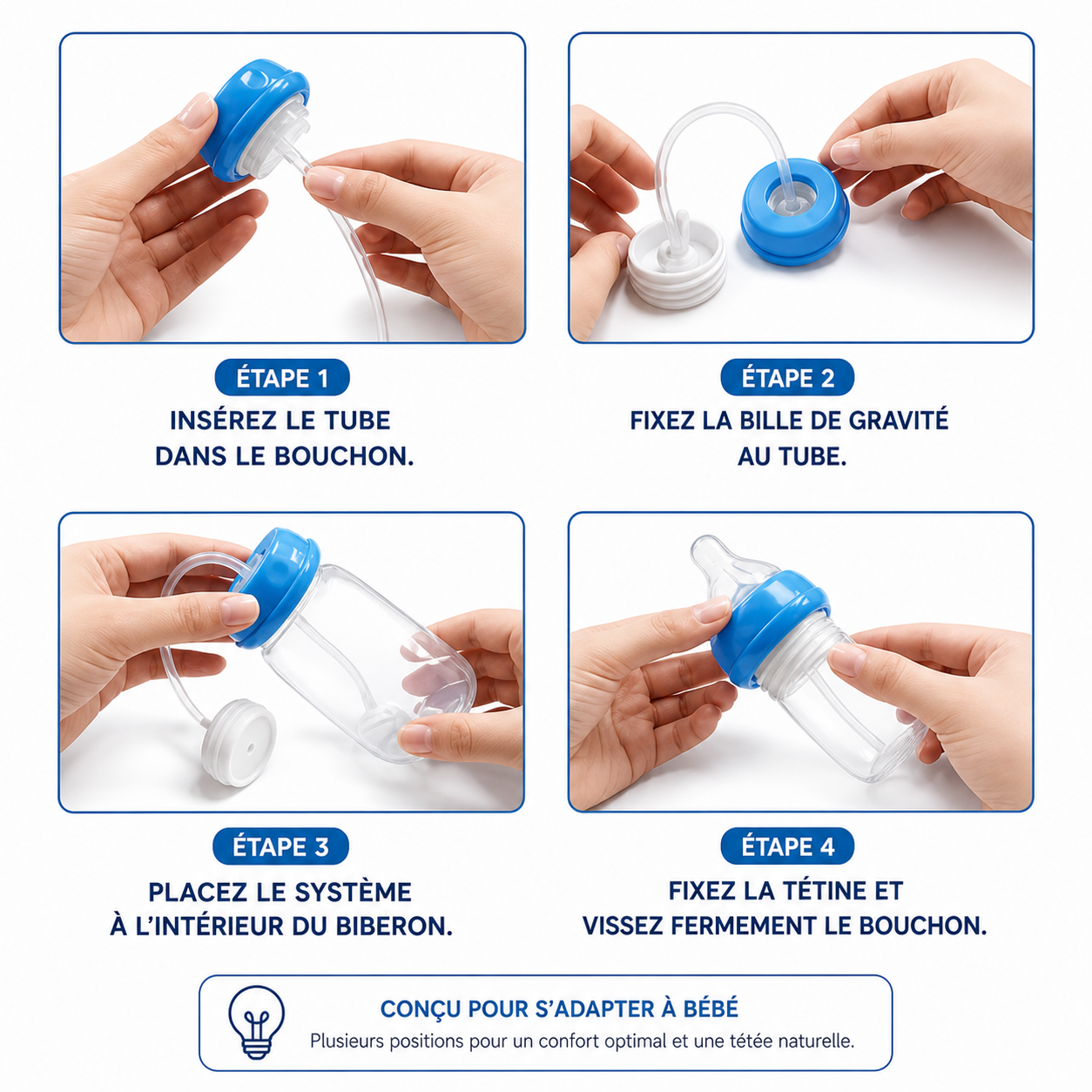 Bibiwarm - Biberon mains libres