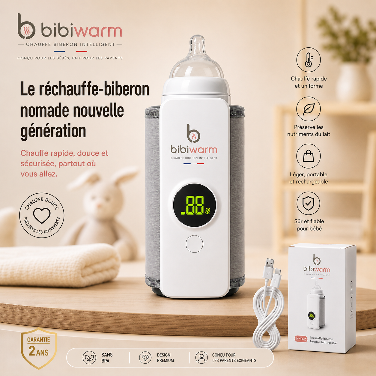 Bibiwarm-Chauffe Biberon Premium