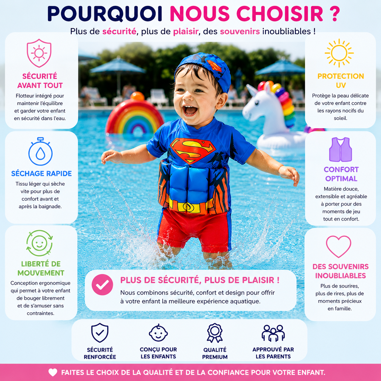 Bibiwarm - Maillot flottant évolutif